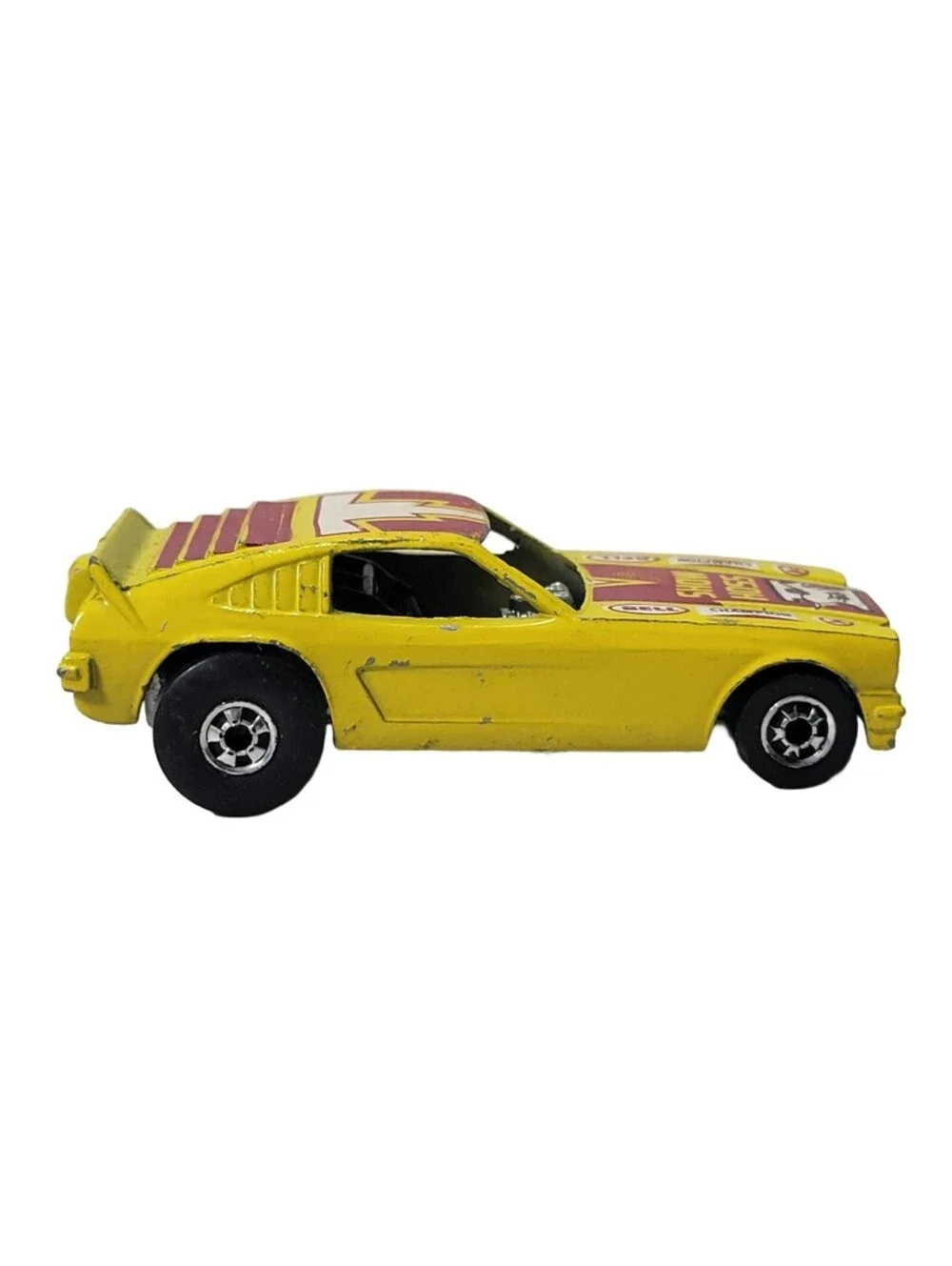 Vintage 1969 HOT WHEELS 'Show Hoss' Blackwall Dragster Mustang Yellow